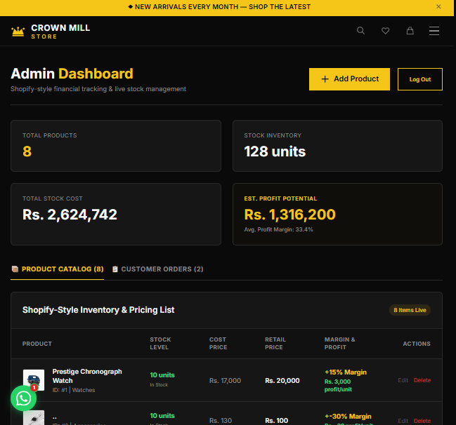 E-commerce Store UI